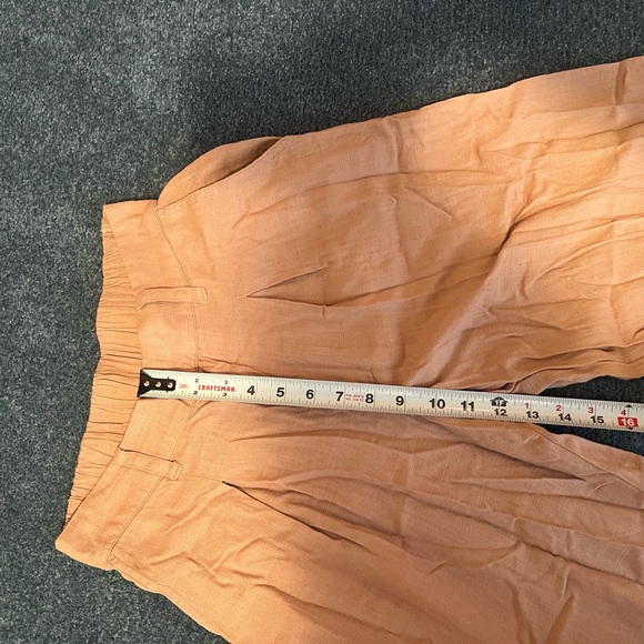 Wild Fable pink linen trouser pants - Picture 4 of 7